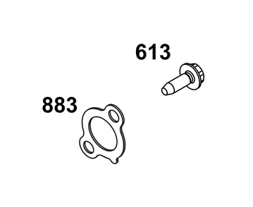 Exhaust Group Diagram and Parts List for 356447-0053-G1 200000 - 399999 Briggs and Stratton Engine